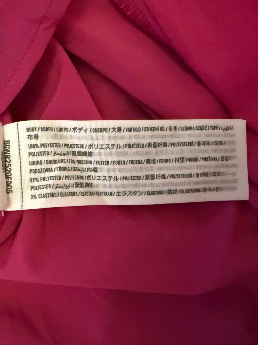Pink Abercrombie high low wrap style dress NWT size M